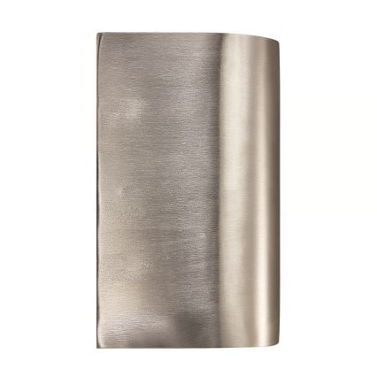 Nordlux - Aplique de pared exterior CANTO 2xGU10/28W/230V IP44 acero inoxidable