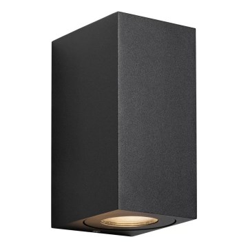 Nordlux - Aplique de pared exterior CANTO 2xGU10/28W/230V IP44 negro