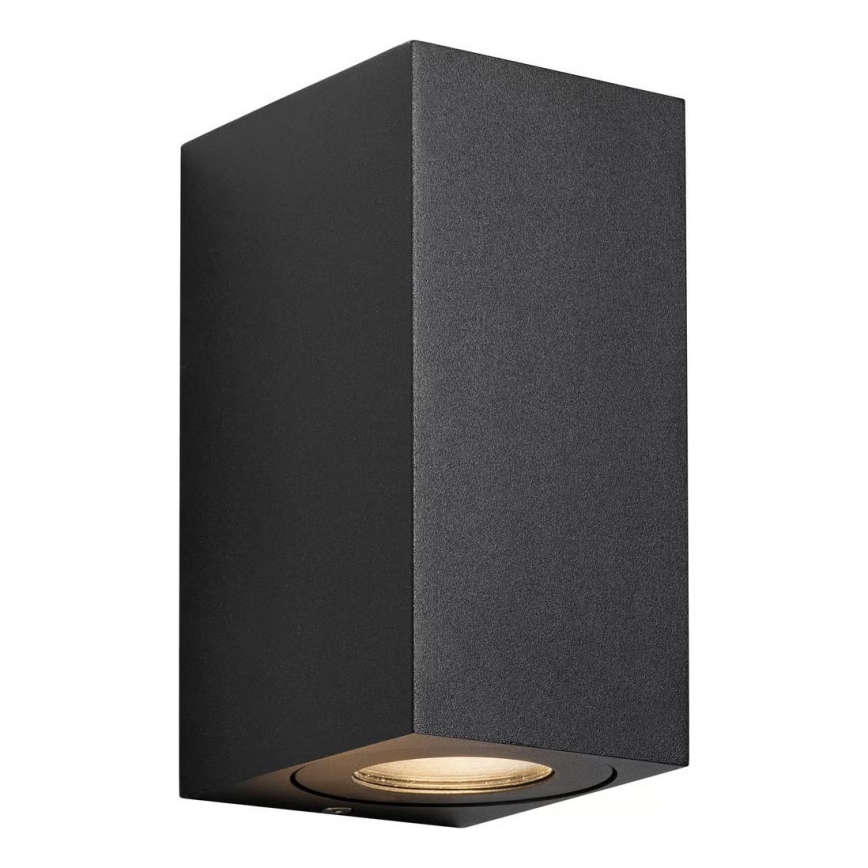 Nordlux - Aplique de pared exterior CANTO 2xGU10/28W/230V IP44 negro