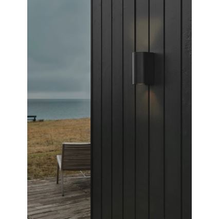 Nordlux - Aplique de pared exterior CANTO 2xGU10/28W/230V IP44 negro