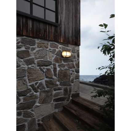 Nordlux - Aplique de pared exterior HELFORD 1xE27/12,5W/230V IP64 latón