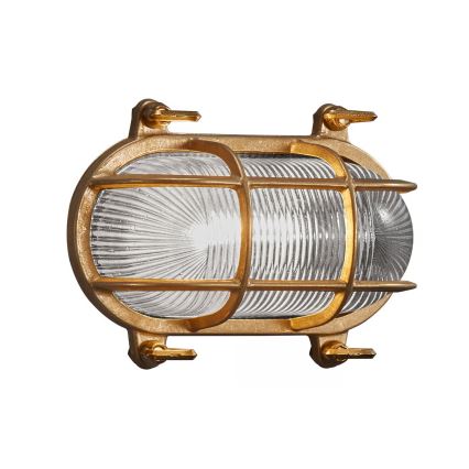 Nordlux - Aplique de pared exterior HELFORD 1xE27/12,5W/230V IP64 latón