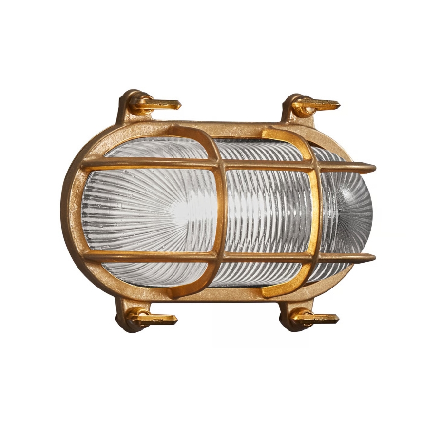 Nordlux - Aplique de pared exterior HELFORD 1xE27/12,5W/230V IP64 latón