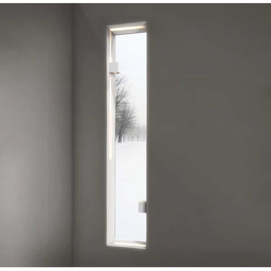 Nordlux - Aplique de pared exterior LED CANTO 2xLED/6W/230V IP44 blanco