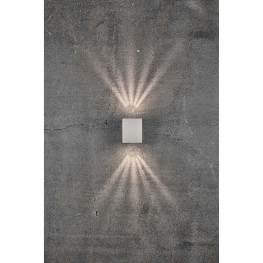 Nordlux - Aplique de pared exterior LED CANTO 2xLED/6W/230V IP44 blanco