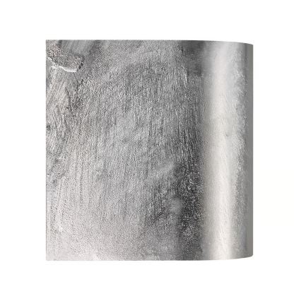 Nordlux - Aplique de pared exterior LED CANTO 2xLED/6W/230V IP44 plateado
