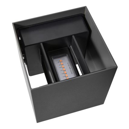 Nordlux - Aplique de pared exterior LED MILDA LED/4,9W/230V IP44 antracita
