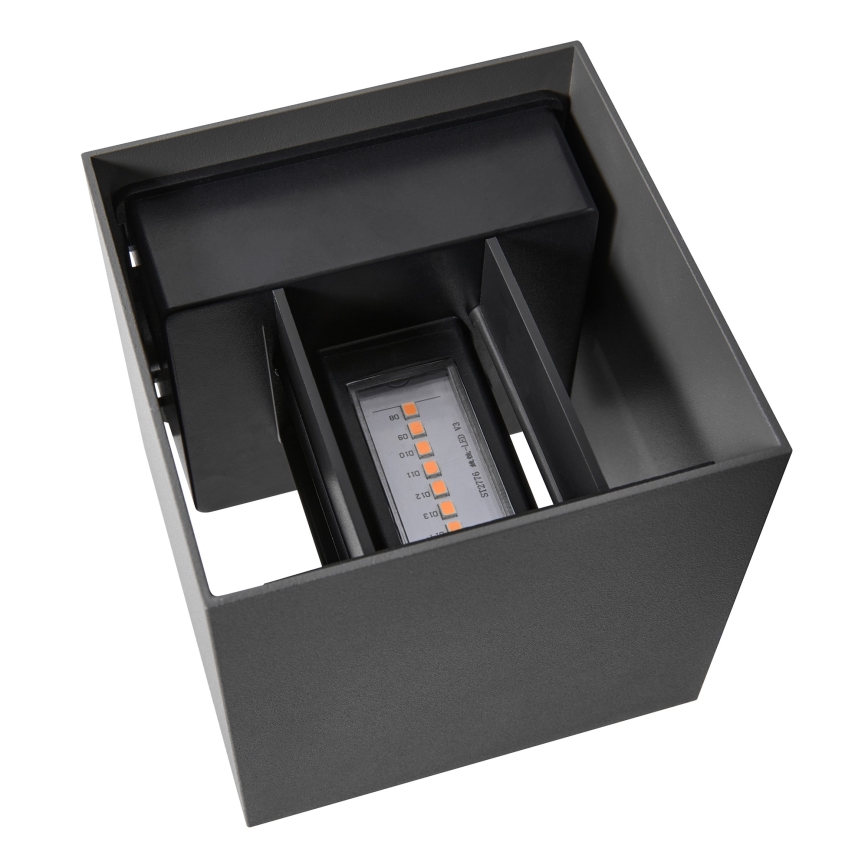 Nordlux - Aplique de pared exterior LED MILDA LED/4,9W/230V IP44 antracita
