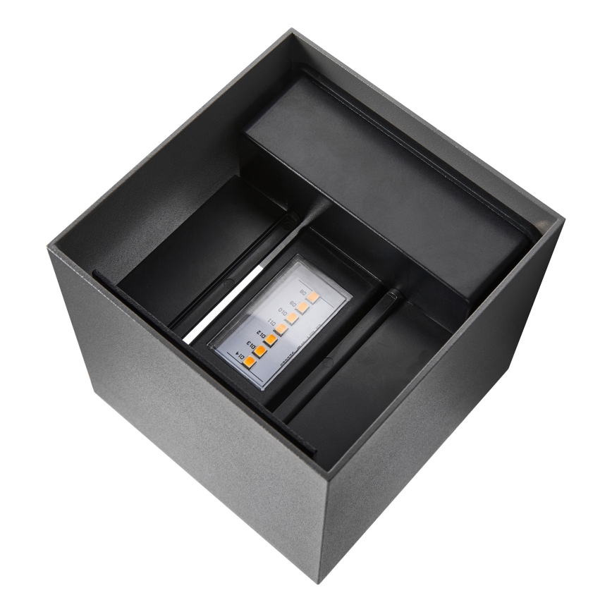 Nordlux - Aplique de pared exterior LED MILDA LED/4,9W/230V IP44 antracita