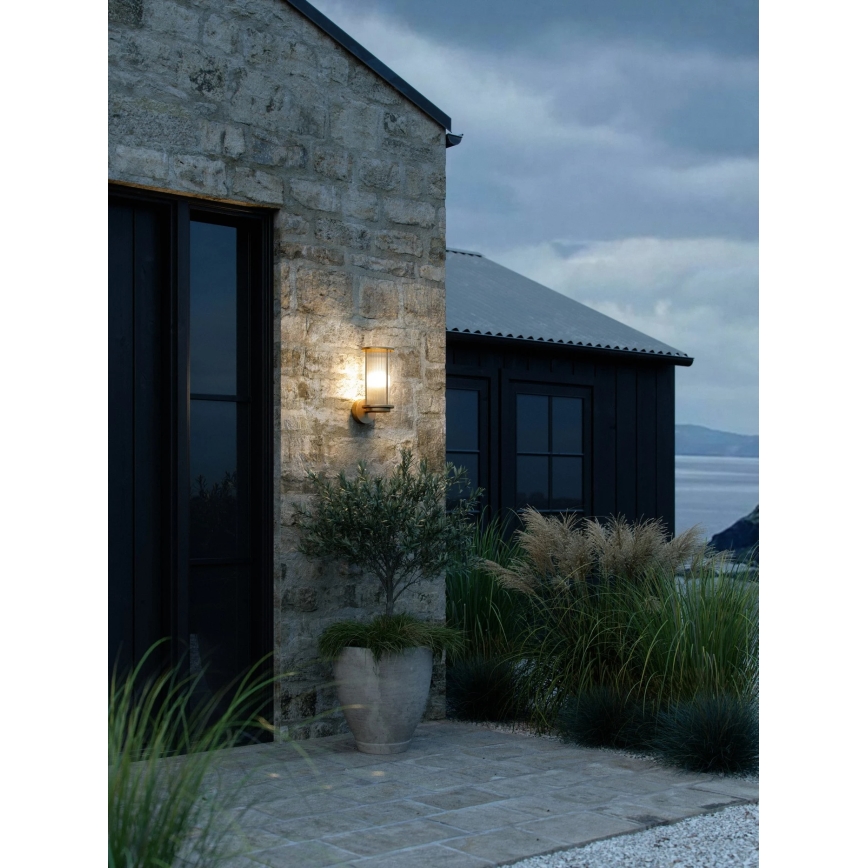 Nordlux - Aplique de pared exterior LINTON 1xE27/15W/230V IP54, latón