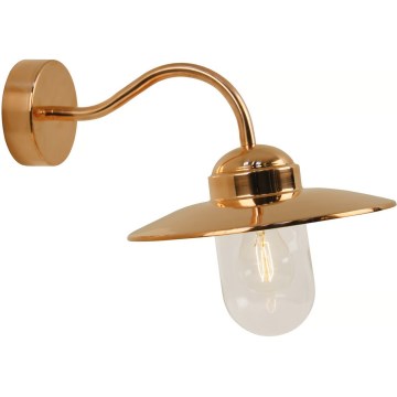 Nordlux - Aplique de pared exterior LUXEMBOURG 1xE27/60W/230V IP54 acabado en cobre