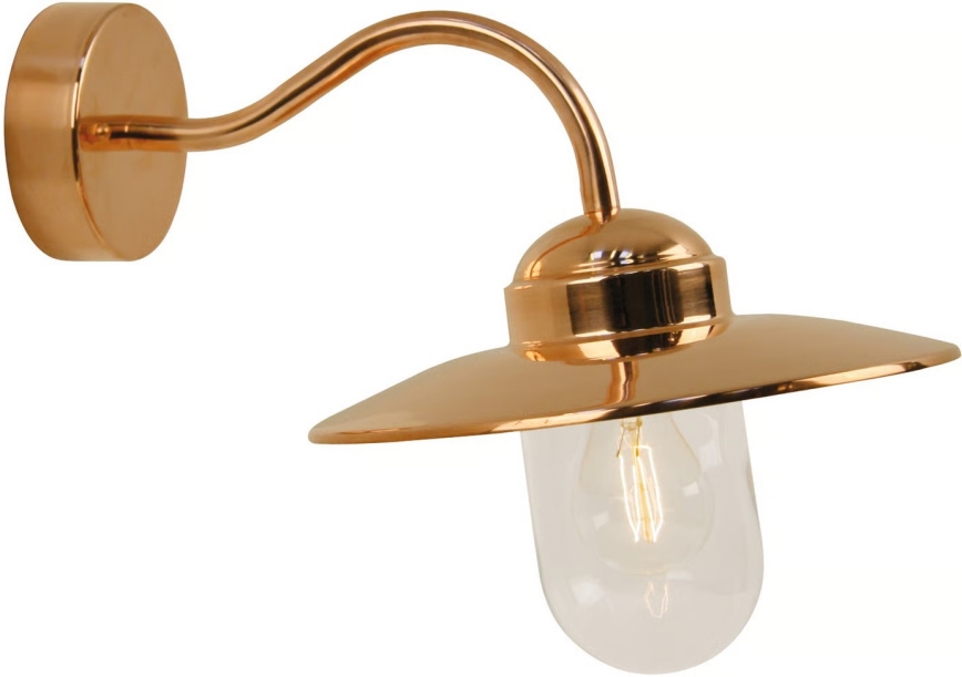 Nordlux - Aplique de pared exterior LUXEMBOURG 1xE27/60W/230V IP54 acabado en cobre
