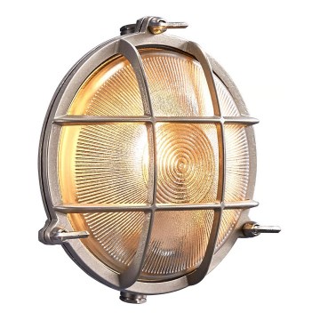 Nordlux - Aplique de pared exterior POLPERRO 1xE27/12,5W/230V IP64 gris
