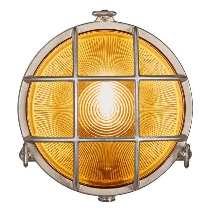 Nordlux - Aplique de pared exterior POLPERRO 1xE27/12,5W/230V IP64 gris