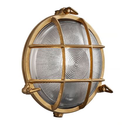 Nordlux - Aplique de pared exterior POLPERRO 1xE27/12,5W/230V IP64 latón
