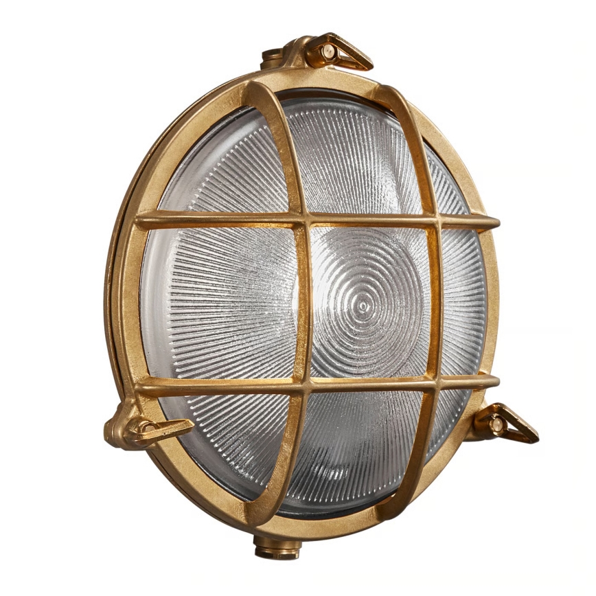 Nordlux - Aplique de pared exterior POLPERRO 1xE27/12,5W/230V IP64 latón
