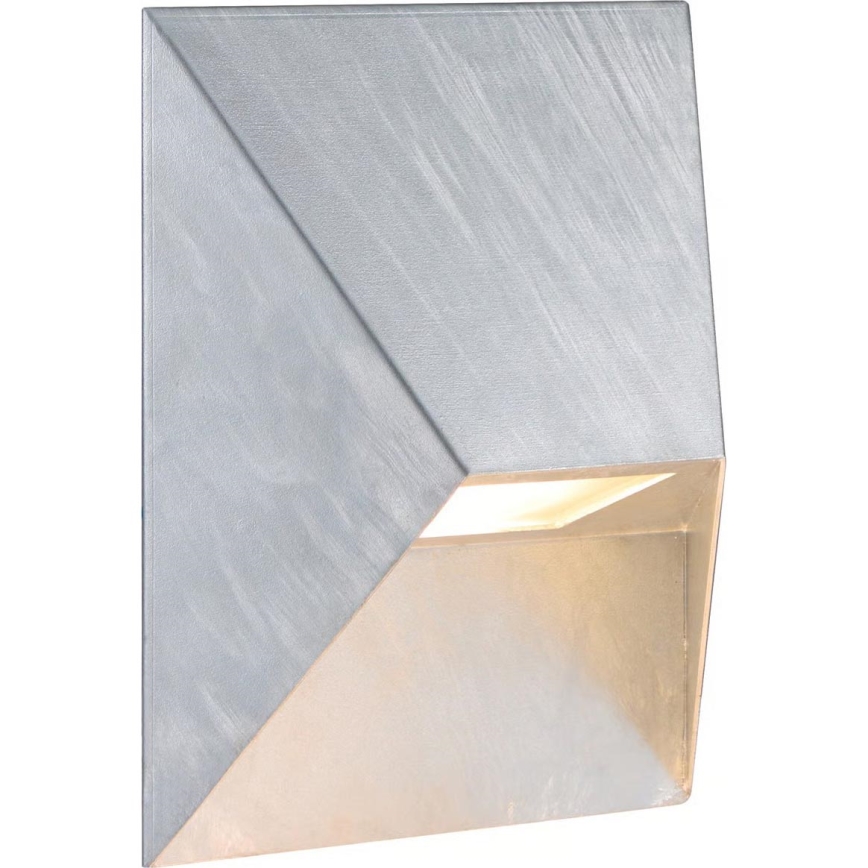 Nordlux - Aplique de pared exterior PONTIO 1xGU10/25W/230V IP54 plateado