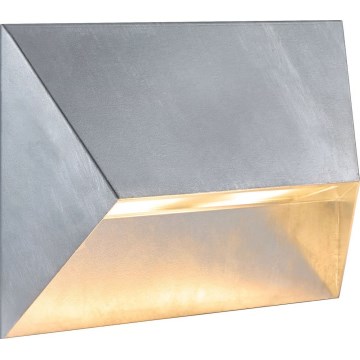 Nordlux - Aplique de pared exterior PONTIO 2xGU10/25W/230V IP54 plateado