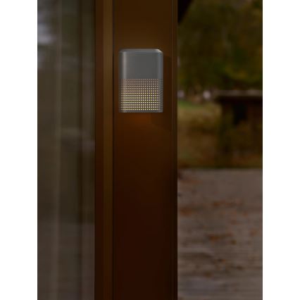 Nordlux - Aplique de pared exterior SIDARA 1xE27/15W/230V IP54 antracita