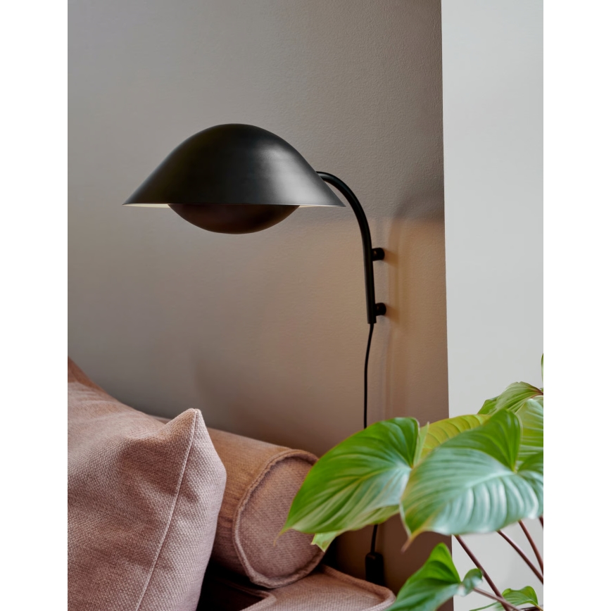 Nordlux - Aplique de pared FREYA 1xE14/40W/230V negro