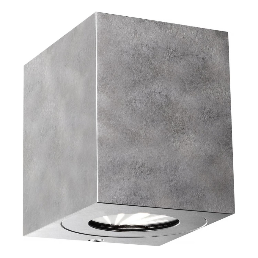 Nordlux - Aplique de pared LED exterior CANTO 2xLED/6W/230V IP44 plateado