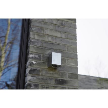 Nordlux - Aplique de pared LED exterior CANTO 2xLED/6W/230V IP44 plateado