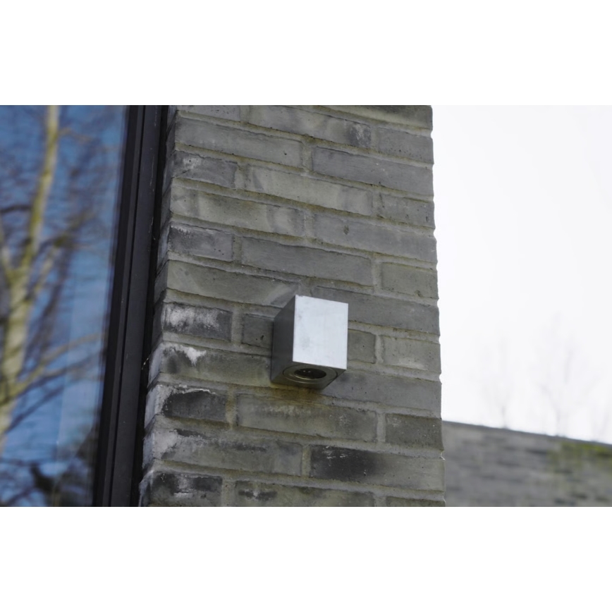 Nordlux - Aplique de pared LED exterior CANTO 2xLED/6W/230V IP44 plateado