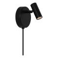 Nordlux - Aplique de pared LED orientable OMARI LED/3,2W/230V negro