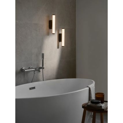 Nordlux - Aplique LED regulable para baño VIRELLE LED/8W/230V 3000/4000K IP44 negro