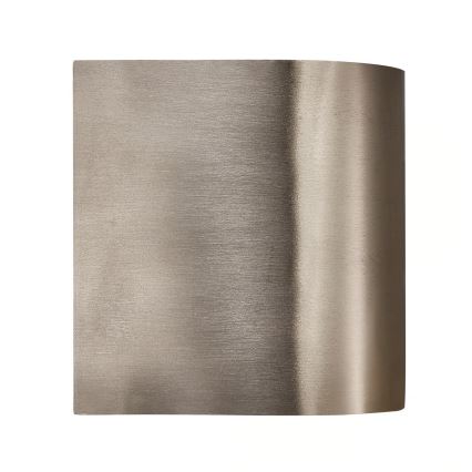 Nordlux - Aplique de pared LED para exterior CANTO 2xLED/6W/230V IP44 acero inoxidable