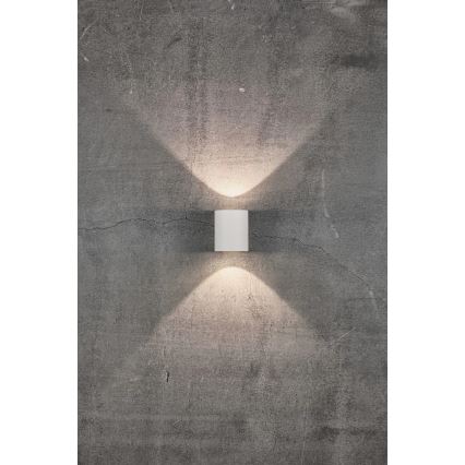 Nordlux - Aplique de pared LED para exterior CANTO 2xLED/6W/230V IP44 blanco