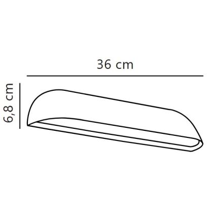 Nordlux - Aplique de pared LED para exterior FRONT LED/11W/230V IP44