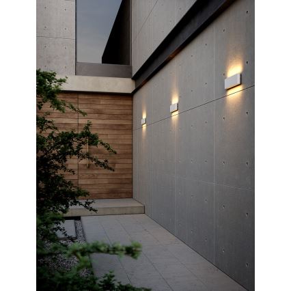 Nordlux - Aplique de pared LED para exterior KINVER LED/10W/230V IP54 blanco