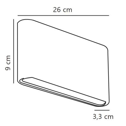 Nordlux - Aplique de pared LED para exterior KINVER LED/10W/230V IP54 blanco