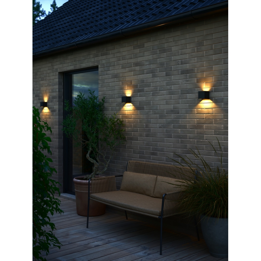 Nordlux - Aplique de pared LED para exterior MILDA LED/4,9W/230V IP44 negro