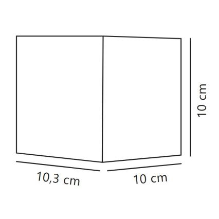 Nordlux - Aplique de pared LED para exterior MILDA LED/4,9W/230V IP44 negro