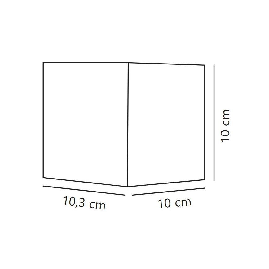Nordlux - Aplique de pared LED para exterior MILDA LED/4,9W/230V IP44 negro