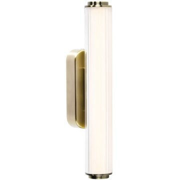 Nordlux - Aplique de pared LED regulable para baño VIRELLE LED/8W/230V 3000/4000K IP44 latón