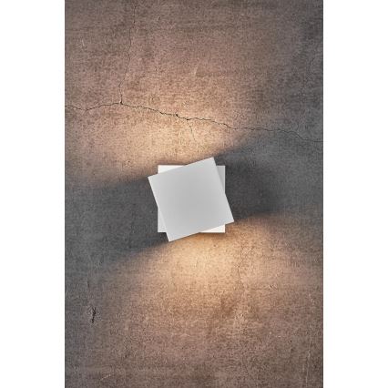 Nordlux - Aplique de pared exterior LED regulable TURN LED/13,8W/230V IP54 blanco