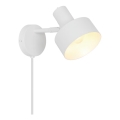 Nordlux - Aplique de pared MATIS 1xE27/15W/230V blanco