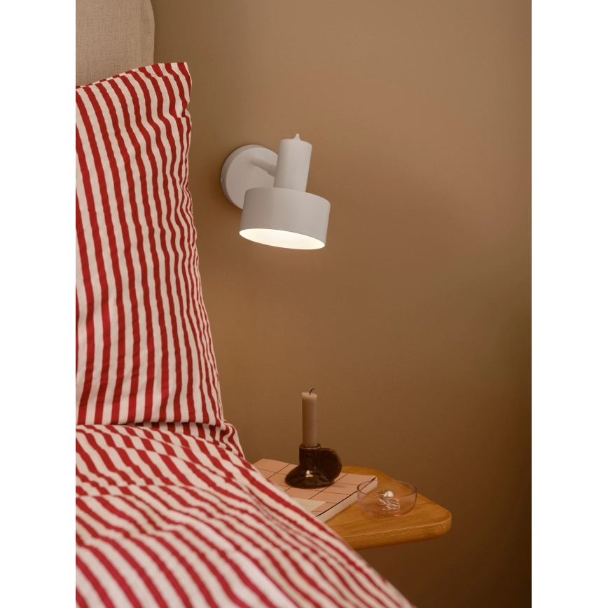 Nordlux - Aplique de pared MATIS 1xE27/15W/230V blanco