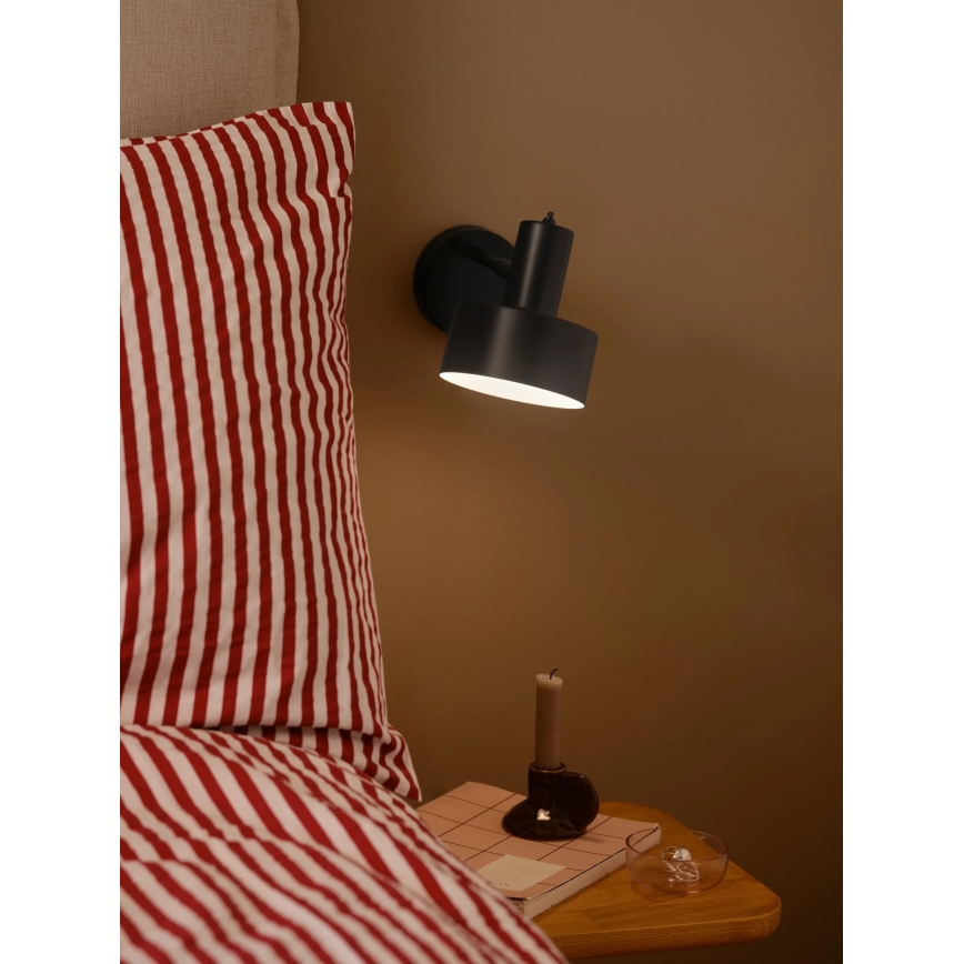 Nordlux - Aplique de pared MATIS 1xE27/15W/230V negro