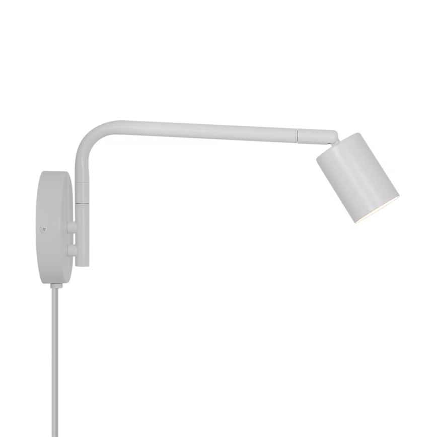 Nordlux - Aplique de pared orientable EXPLORE 1xGU10/5W/230V blanco