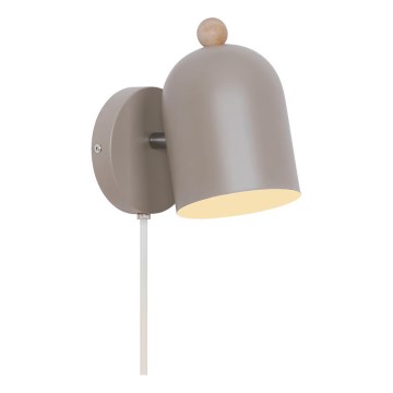 Nordlux - Aplique de pared orientable GASTON 1xE27/15W/230V beige