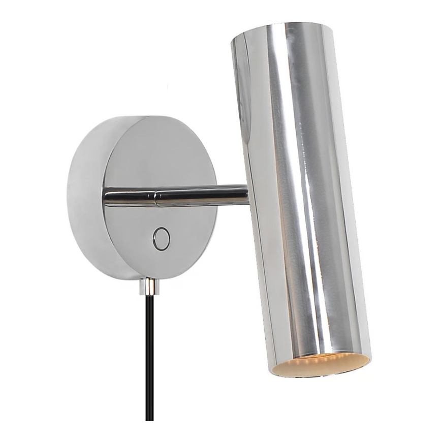 Nordlux - Aplique de pared orientable MIB 1xGU10/20W/230V cromo brillante