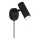 Nordlux - Aplique de pared orientable VICO 1xGU10/5W/230V negro