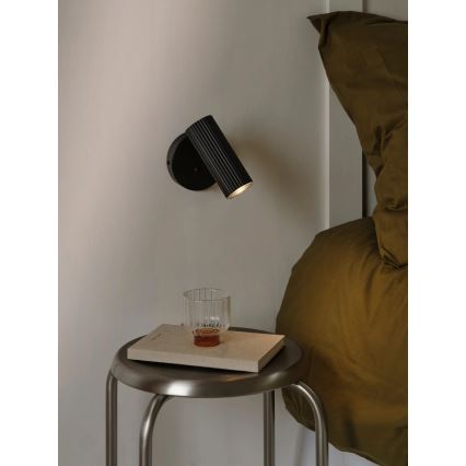 Nordlux - Aplique de pared orientable VICO 1xGU10/5W/230V negro
