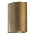 Nordlux - Aplique de pared para exterior CANTO 2xGU10/28W/230V IP44, latón