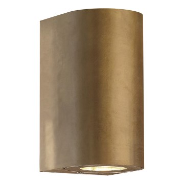 Nordlux - Aplique de pared para exterior CANTO 2xGU10/28W/230V IP44, latón