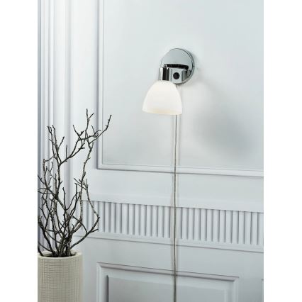 Nordlux - Aplique de pared RAY 1xE14/25W/230V blanco